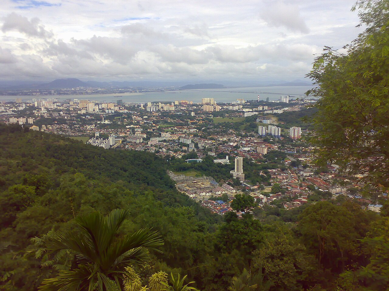 从槟城山俯瞰 George Town